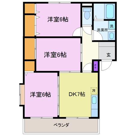 アーバンハウス鴨川の物件間取画像